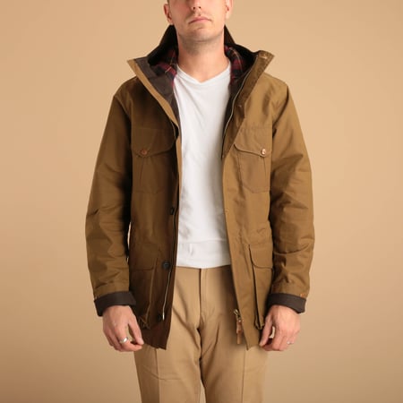 Dark Tan Rain Weekender Coat
