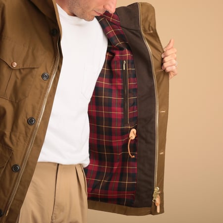 Dark Tan Rain Weekender Coat