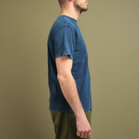 Short Sleeve Crew T-Shirt Indigo Shave