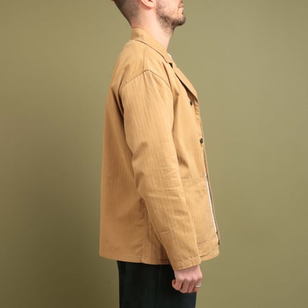 MIL Chore Jacket Supima Herringbone Khaki