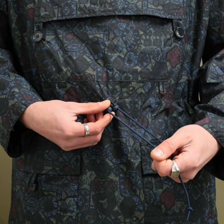 Eurosports Nylon Ripstop Batik Print Anorak