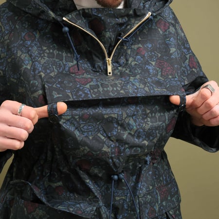 Eurosports Nylon Ripstop Batik Print Anorak