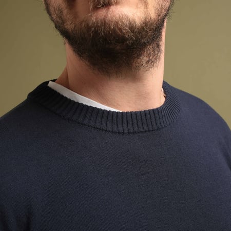 Ice Cotton Crewneck Navy