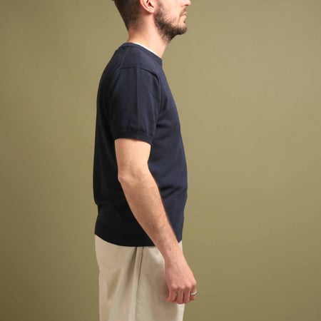 Ice Cotton Crewneck Navy