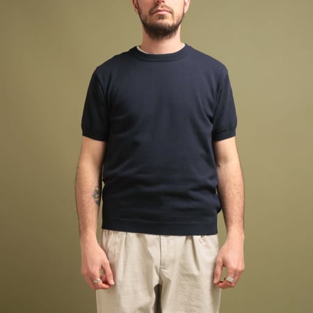 Ice Cotton Crewneck Navy