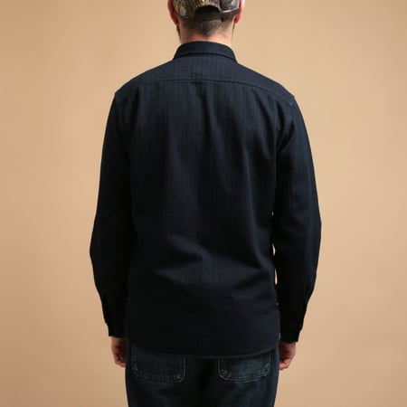 Indigo Herringbone Workshirt