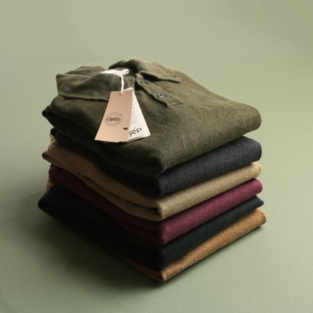 GRP / Long Sleeve Linen Polo Bordeaux