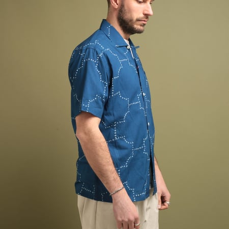 KARDO x FLÂNEURS / S/S Shirt Bandhani Indigo