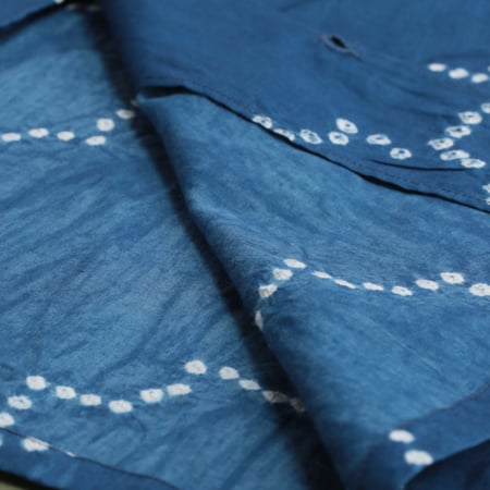 KARDO x FLÂNEURS / S/S Shirt Bandhani Indigo