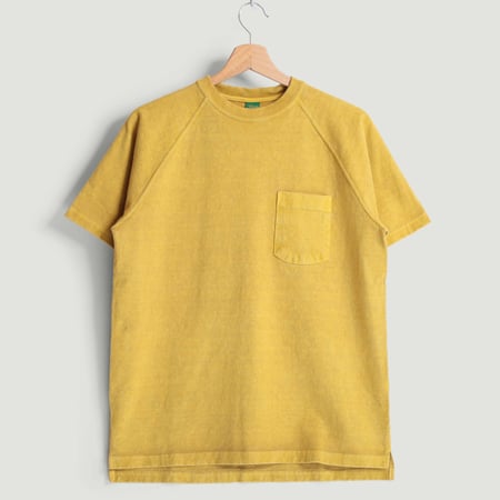 S/S Heavy Raglan Pocket Tee P-Banana