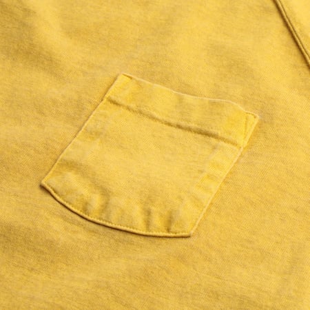 Short Sleeve Heavy Raglan Pocket Tee - Banana Yellow