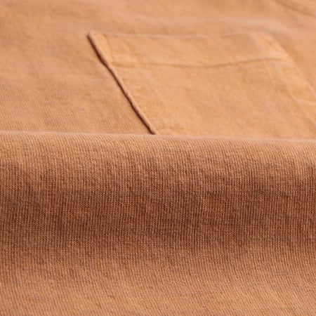 Short Sleeve Heavy Raglan Pocket Tee in Mocha Color