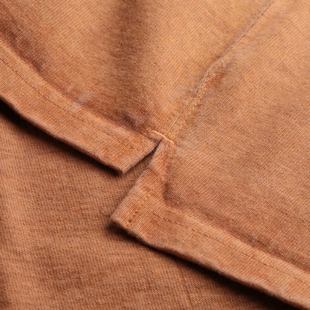 Short Sleeve Heavy Raglan Pocket Tee in Mocha Color