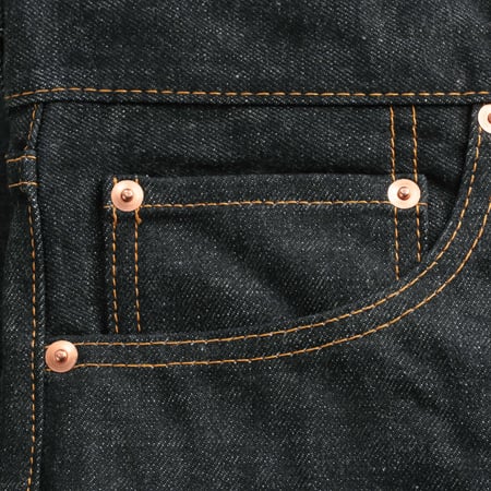 "NO COMPLY" Slim 13.5oz Indigo Selvedge Denim
