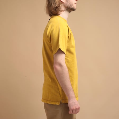 Short Sleeve Heavy Raglan Pocket Tee - Banana Yellow