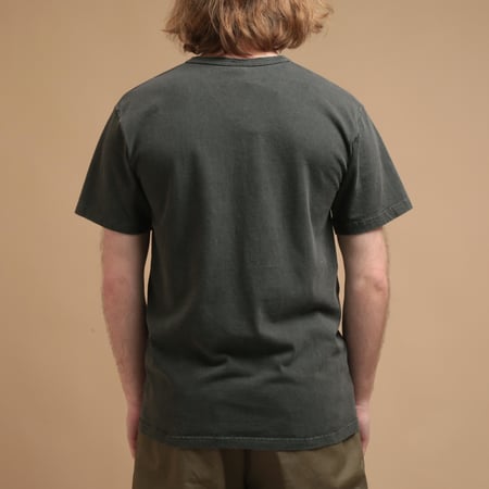 Short Sleeve Henley Tee in Pitch Black