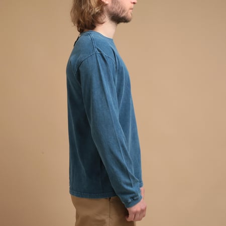 L/S Pocket Tee Ice Blue