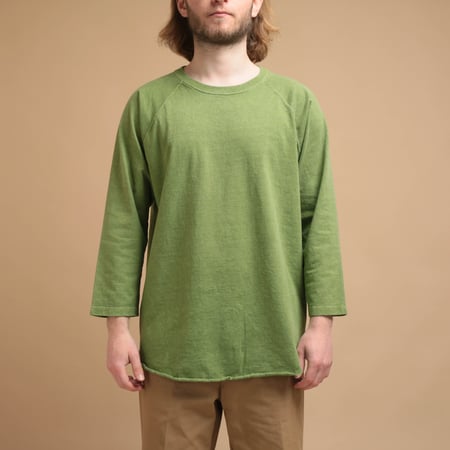 Baseball Tee Matcha Green