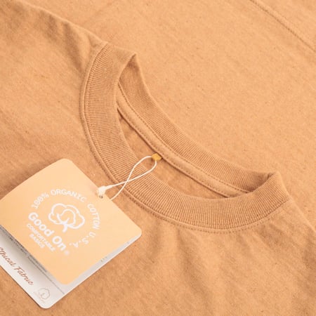 Short Sleeve Pocket T-shirt Organic Brown