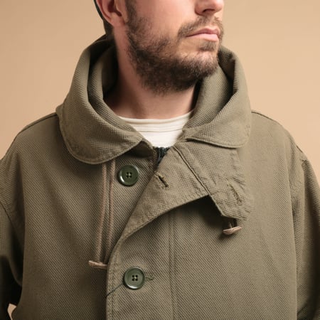 Dobby Mods Coat Olive Drab