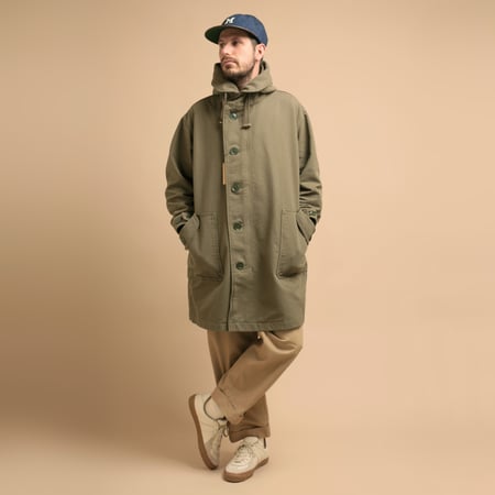 Dobby Mods Coat Olive Drab