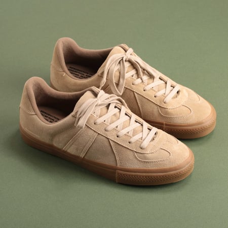 German Military Trainer Beige Suede