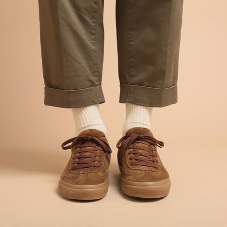German Military Trainer Tobacco Suede