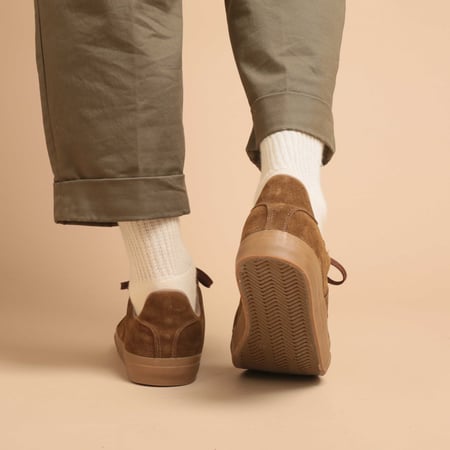 German Military Trainer Tobacco Suede