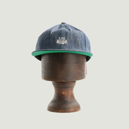 Denim 8-Panel Flat Visor Cap