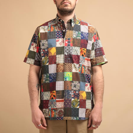 B.D. Pullover S/S Shirt Patchwork Print