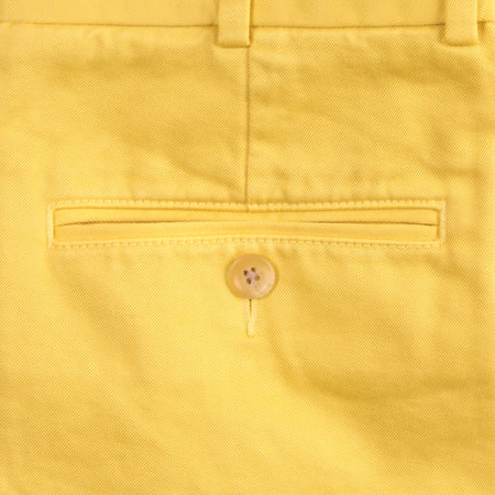 Plain Front Cut-Off Shorts Yellow