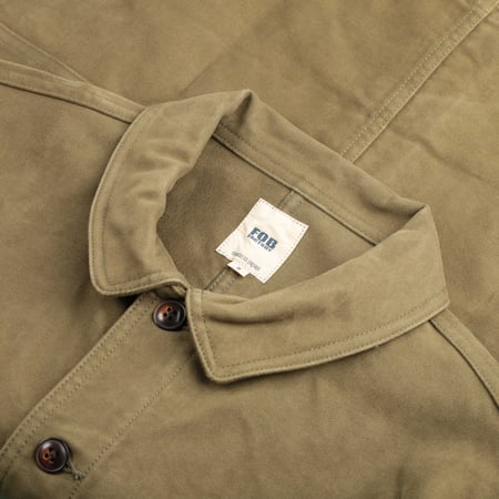 French Moleskin Jacket Olive