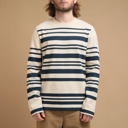 THE MINOR / Pablo Ecru/Navy Sailor Shirt
