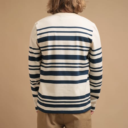 THE MINOR / Pablo Ecru/Navy Sailor Shirt