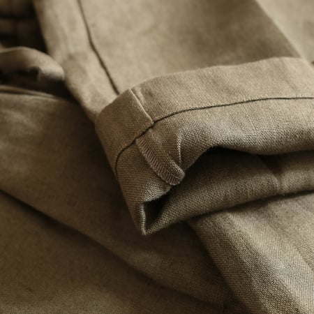 T005 Linen Drawstring Trouser Khaki