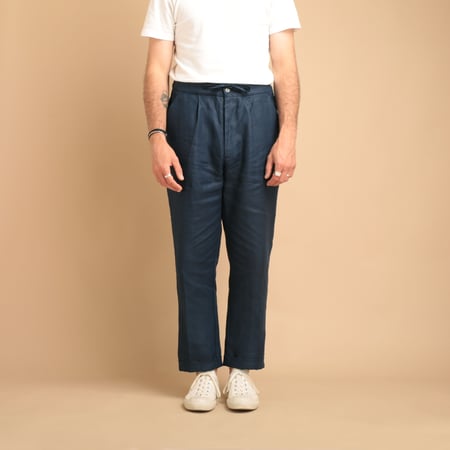 T007 Internal Drawstring Trouser Indigo