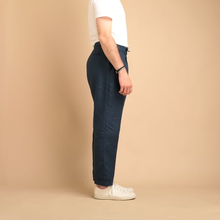 T007 Internal Drawstring Trouser Indigo