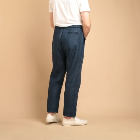 T007 Internal Drawstring Trouser Indigo