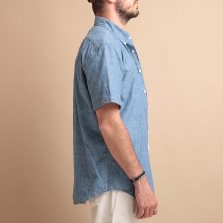 Short Sleeve Chambray Shirt