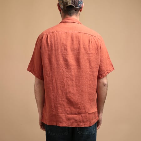 S/S Linen Shirt Terracota