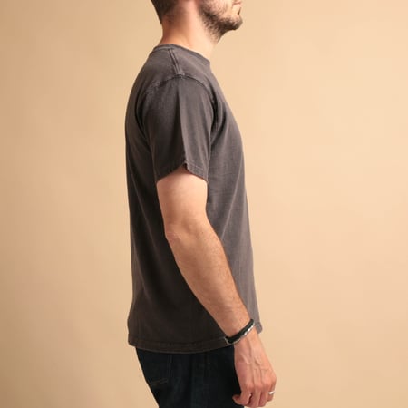 Short Sleeve Crew T-Shirt in Chocolate Brown