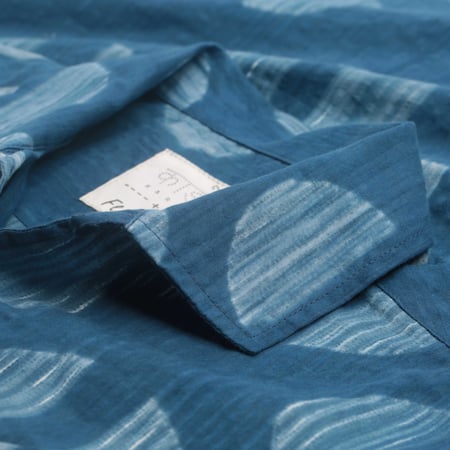 KARDO x FLÂNEURS / S/S Shibori Dyed Seersucker Shirt