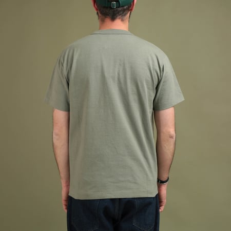"SURE MFG" 7.5oz Pocket Short Sleeve Tee Dusty Olive