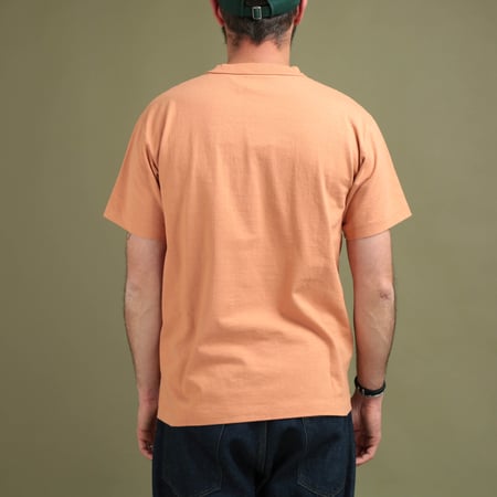 "SURE MFG" 7.5 oz Pocket S/S Tee Raw Sienna