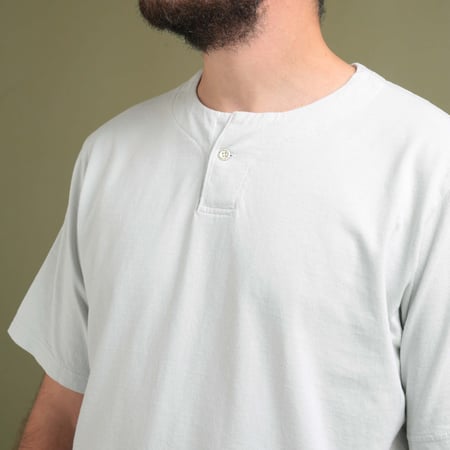 Henleyneck T-Shirt Drop Blue