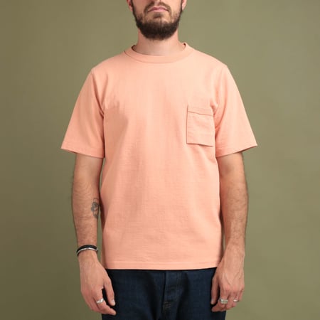 Dotsume Pocket T-Shirt Coral