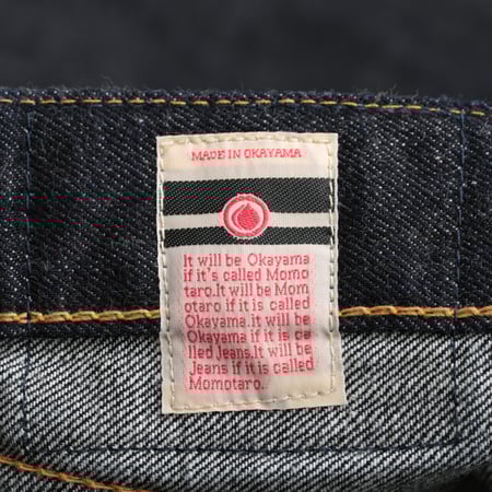 Image_Strollers_MOMOTARO / 0605-13 Natural Tapered 13oz Zimbabwe Cotton_label detail