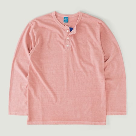 Tee-Shirt Henley L/S P-Coral