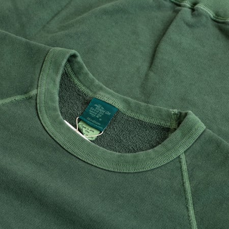 Raglan Crewneck Sweatshirt P-Dark Green