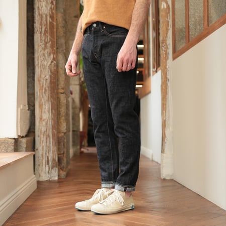 0405-82IE High Tapered 16oz Textured Denim